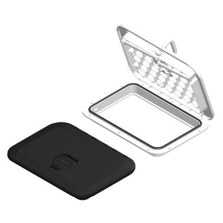 Sea-Dog Sea-Dog 336525 Triple Latch Rectangular Marine Hatch - 10.25" x 14", Black 336525